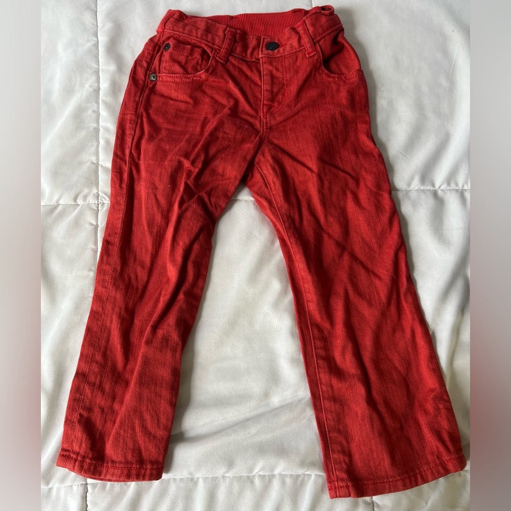 Gap Baby Boys Red Denim 1969 Straight Denim jeans